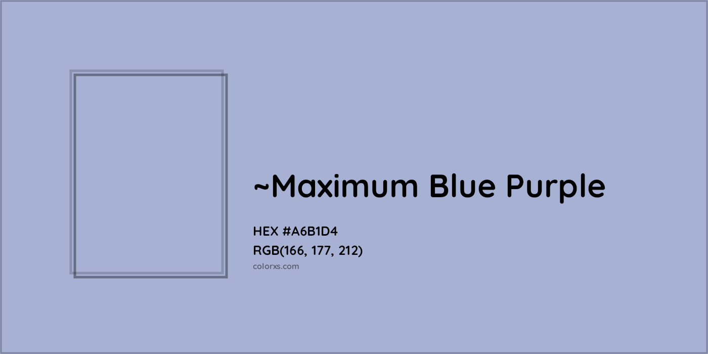 HEX #A6B1D4 Color Name, Color Code, Palettes, Similar Paints, Images