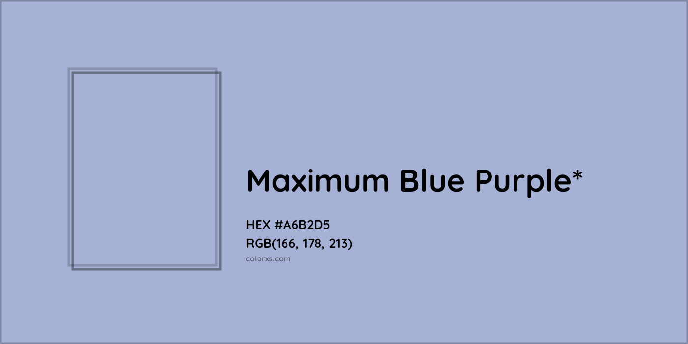 HEX #A6B2D5 Color Name, Color Code, Palettes, Similar Paints, Images