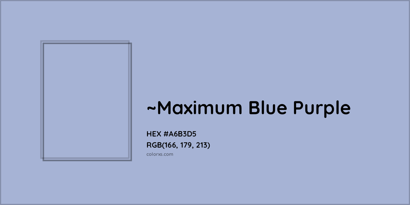 HEX #A6B3D5 Color Name, Color Code, Palettes, Similar Paints, Images