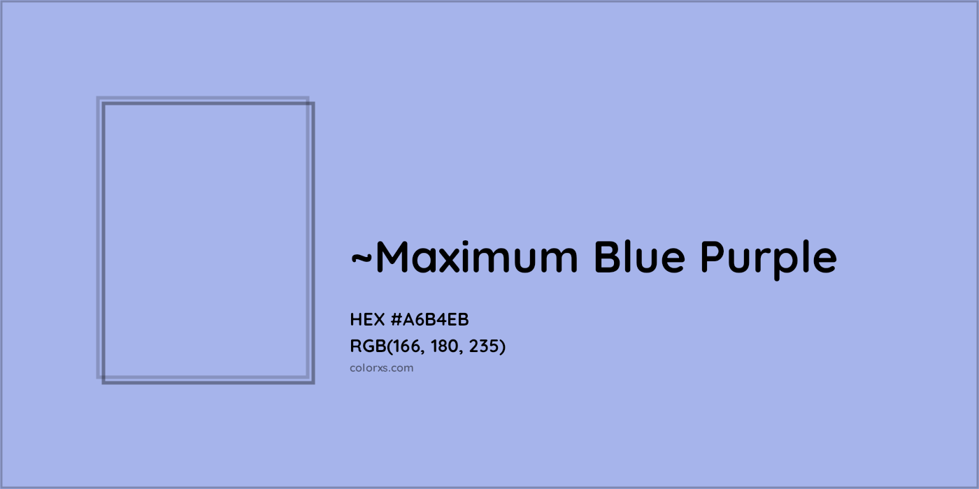 HEX #A6B4EB Color Name, Color Code, Palettes, Similar Paints, Images