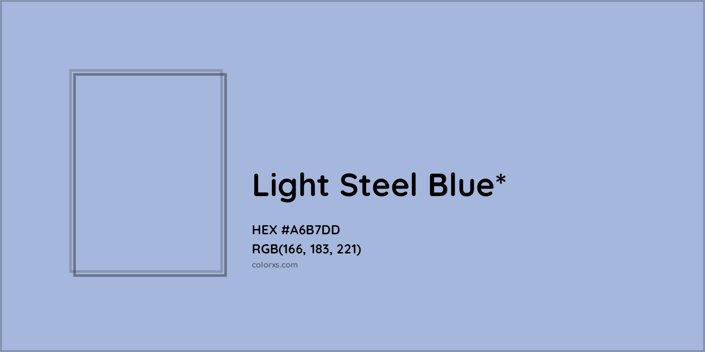 HEX #A6B7DD Color Name, Color Code, Palettes, Similar Paints, Images