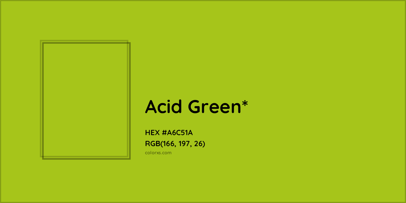 HEX #A6C51A Color Name, Color Code, Palettes, Similar Paints, Images
