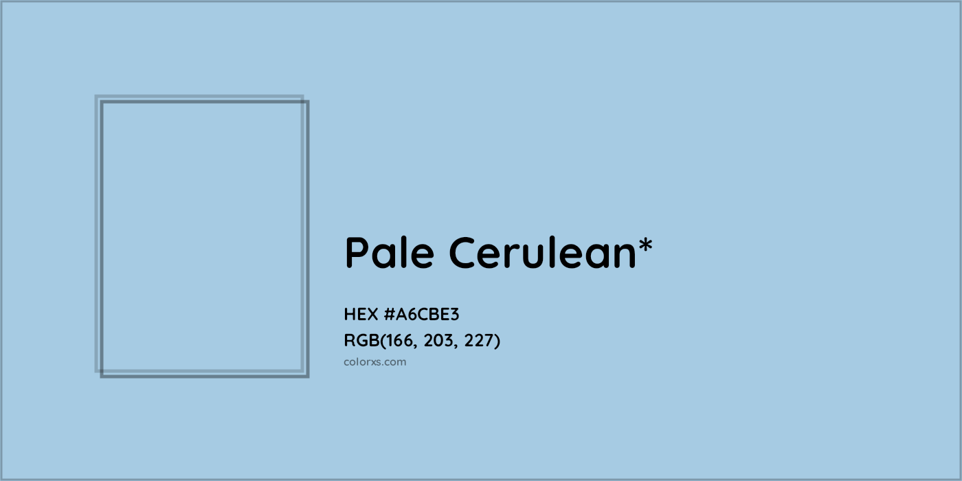 HEX #A6CBE3 Color Name, Color Code, Palettes, Similar Paints, Images