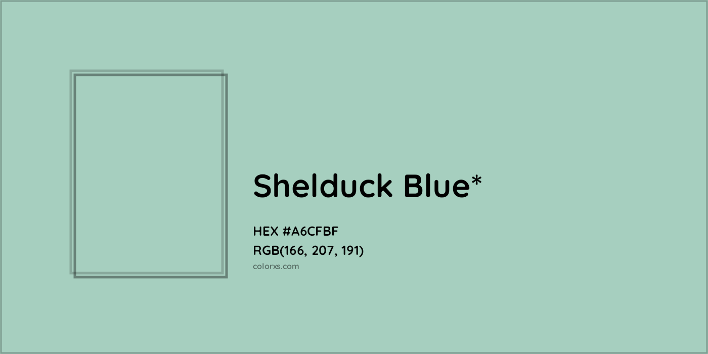 HEX #A6CFBF Color Name, Color Code, Palettes, Similar Paints, Images