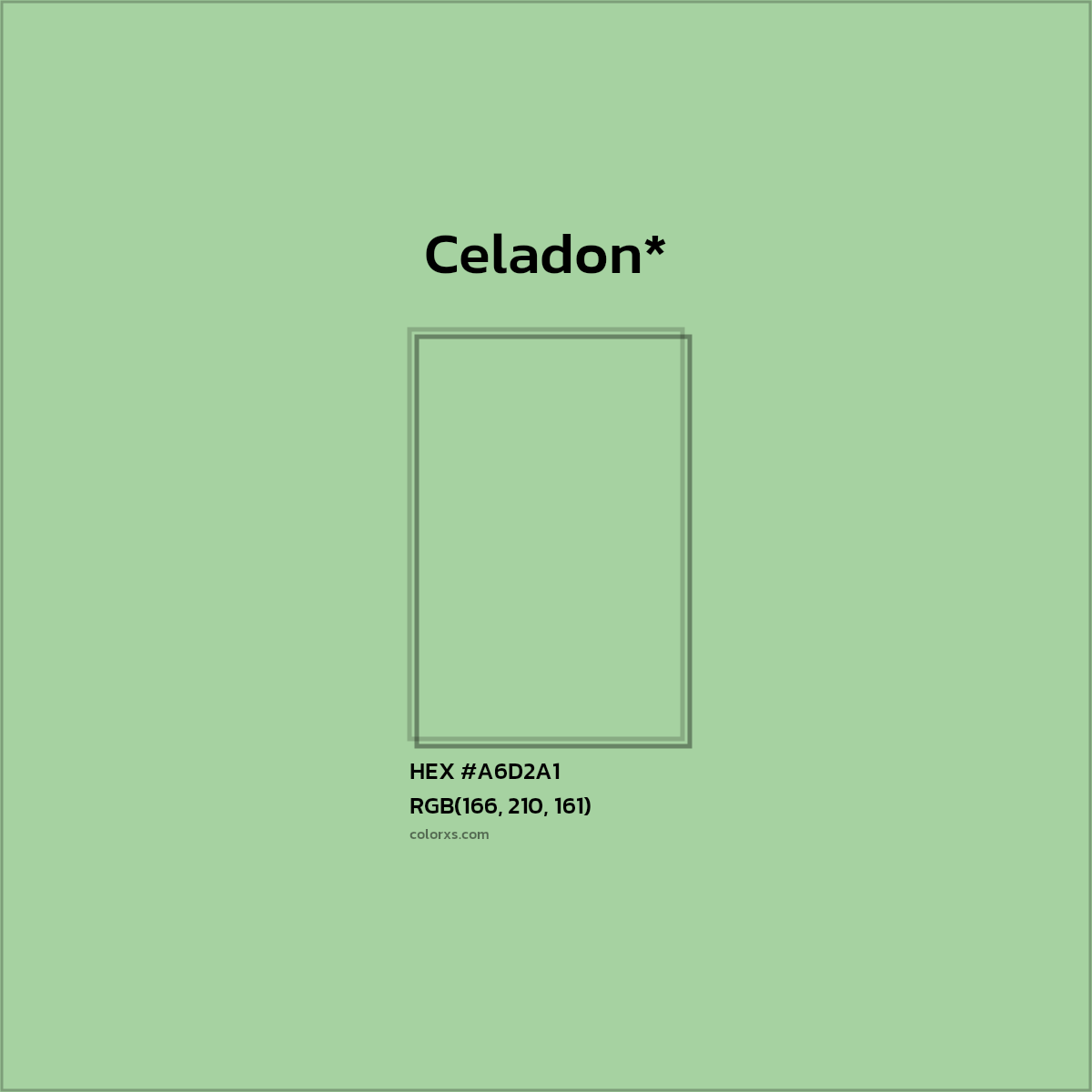 HEX #A6D2A1 Color Name, Color Code, Palettes, Similar Paints, Images