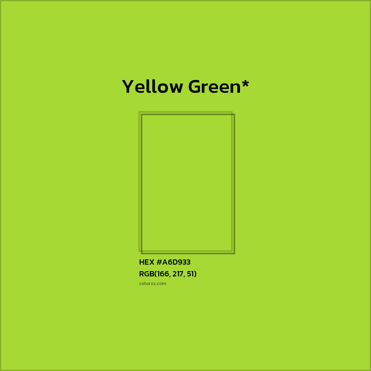 HEX #A6D933 Color Name, Color Code, Palettes, Similar Paints, Images