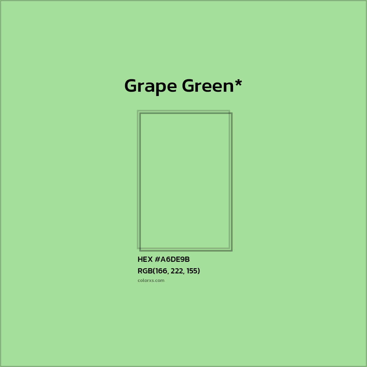 HEX #A6DE9B Color Name, Color Code, Palettes, Similar Paints, Images