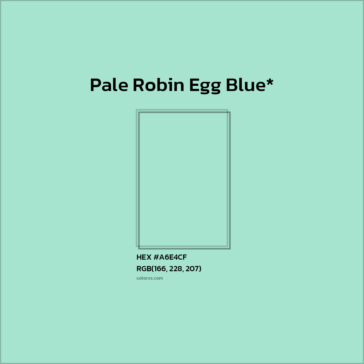 HEX #A6E4CF Color Name, Color Code, Palettes, Similar Paints, Images