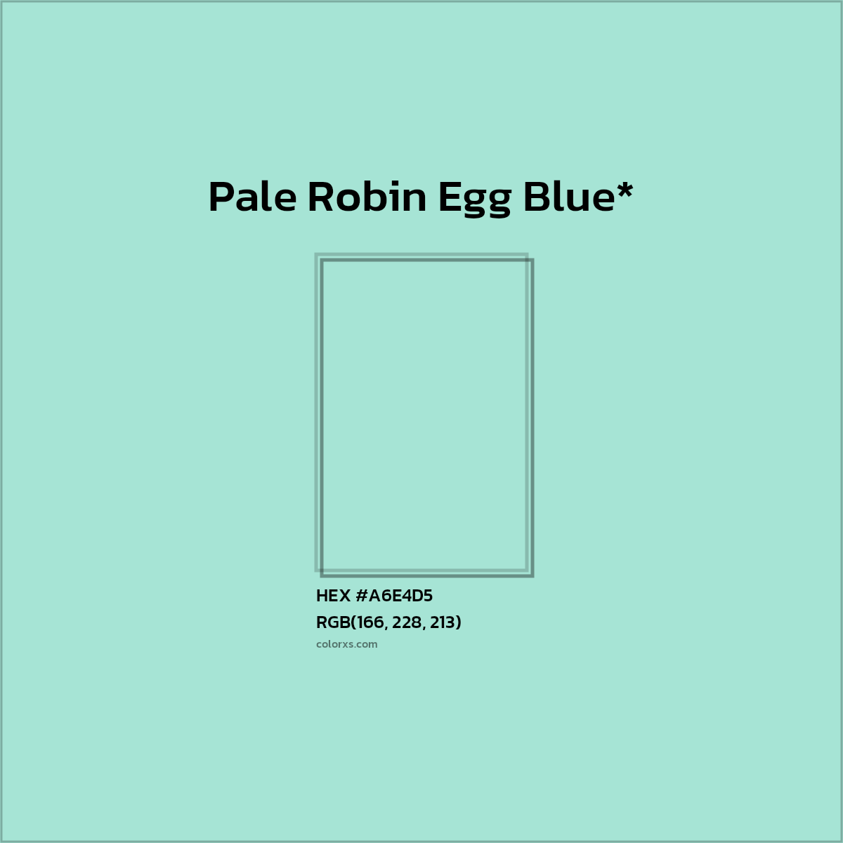 HEX #A6E4D5 Color Name, Color Code, Palettes, Similar Paints, Images