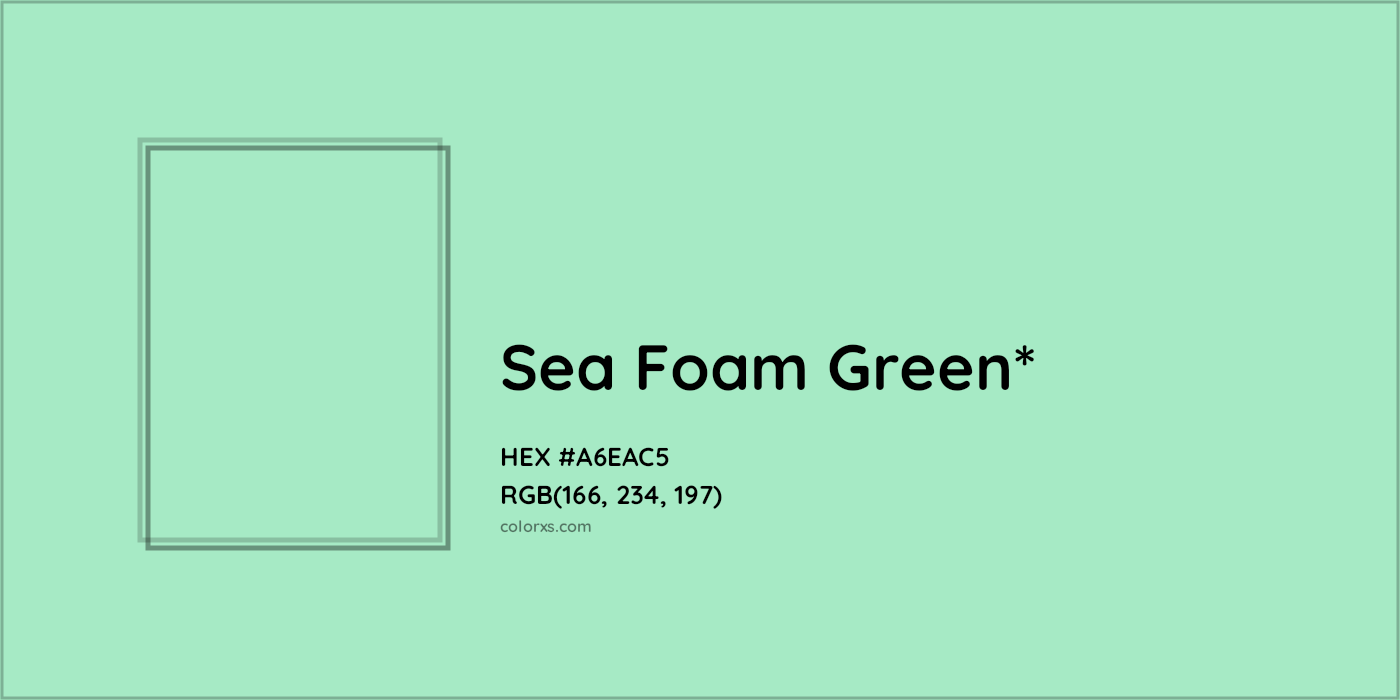 HEX #A6EAC5 Color Name, Color Code, Palettes, Similar Paints, Images