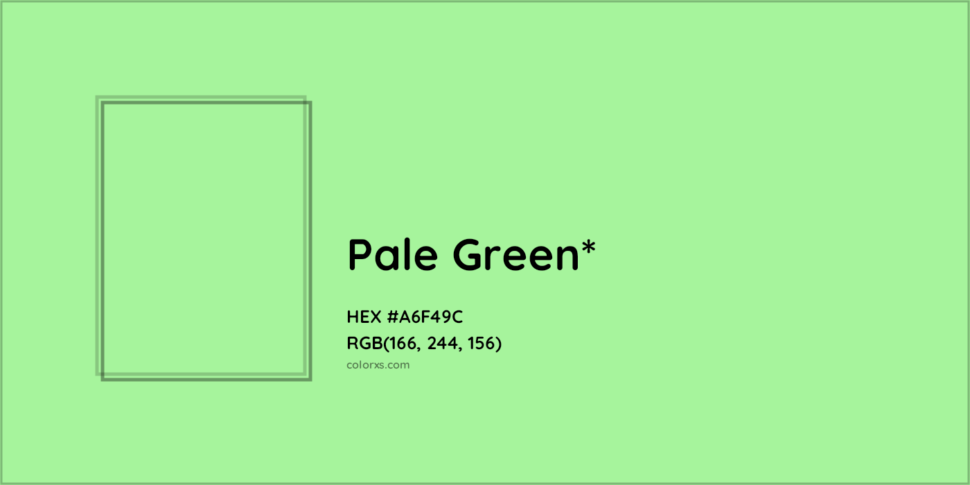 HEX #A6F49C Color Name, Color Code, Palettes, Similar Paints, Images