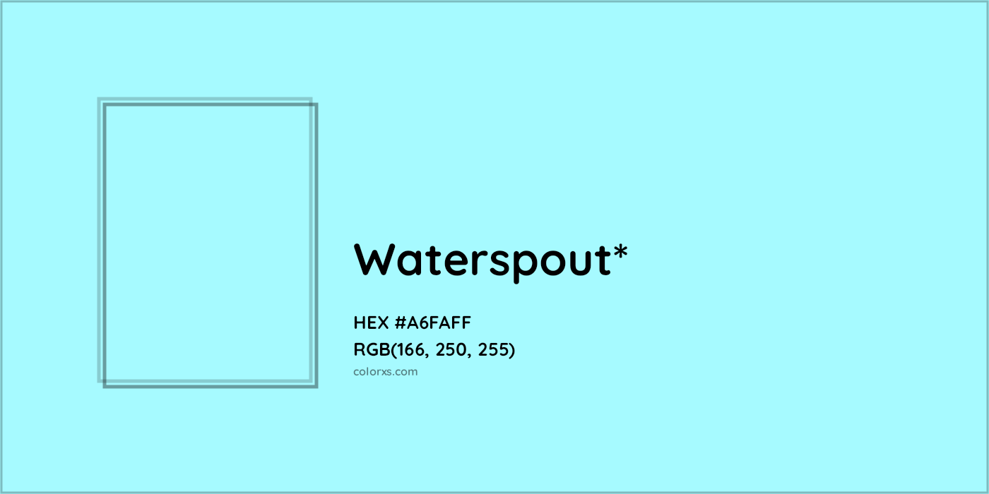 HEX #A6FAFF Color Name, Color Code, Palettes, Similar Paints, Images