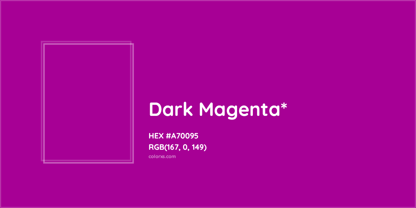 HEX #A70095 Color Name, Color Code, Palettes, Similar Paints, Images