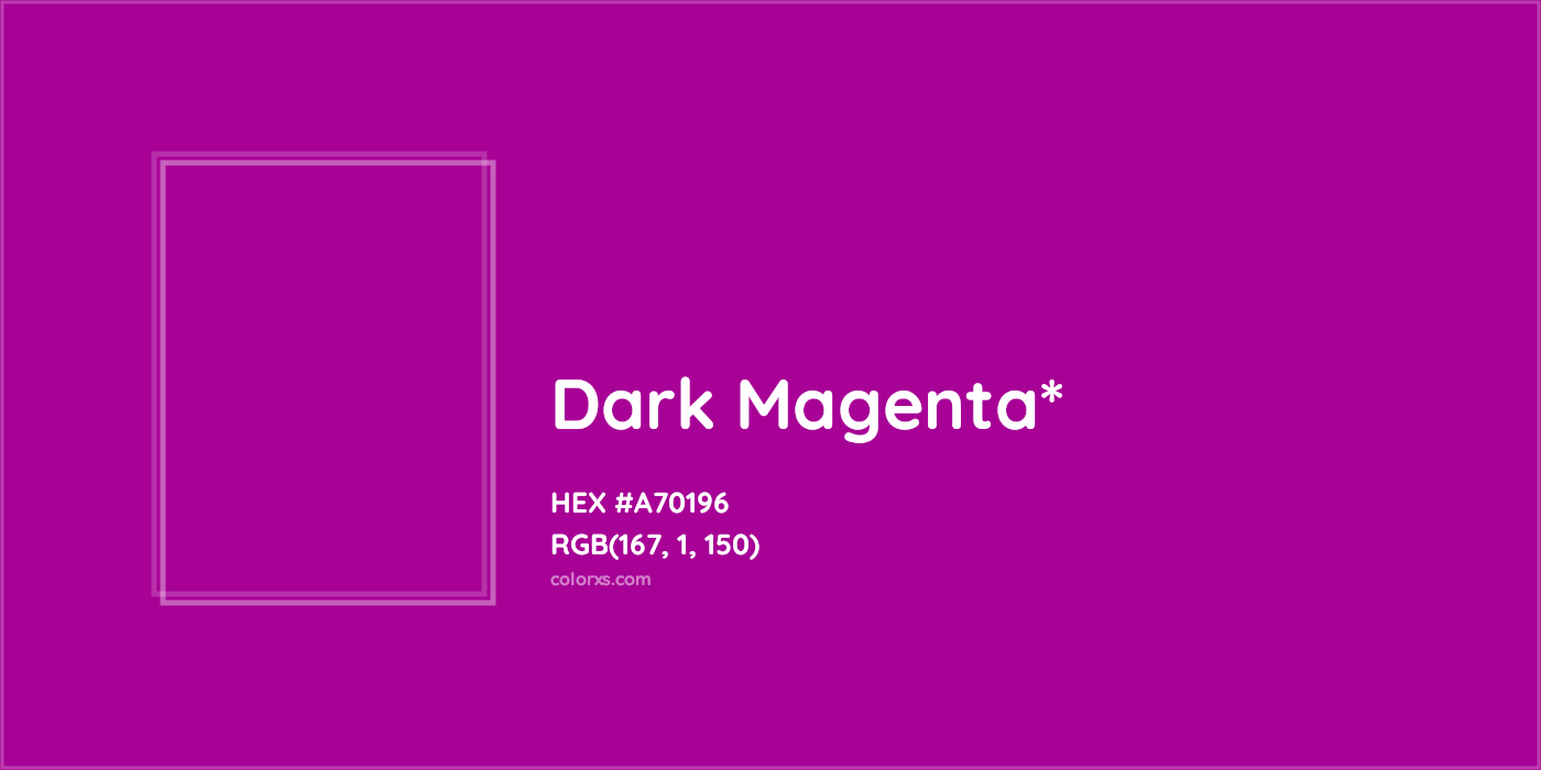 HEX #A70196 Color Name, Color Code, Palettes, Similar Paints, Images