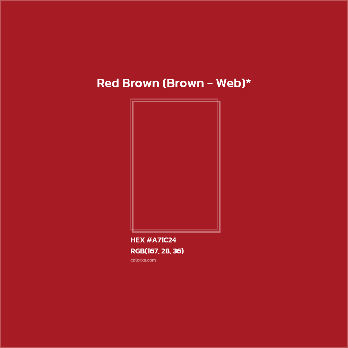 HEX #A71C24 Color Name, Color Code, Palettes, Similar Paints, Images