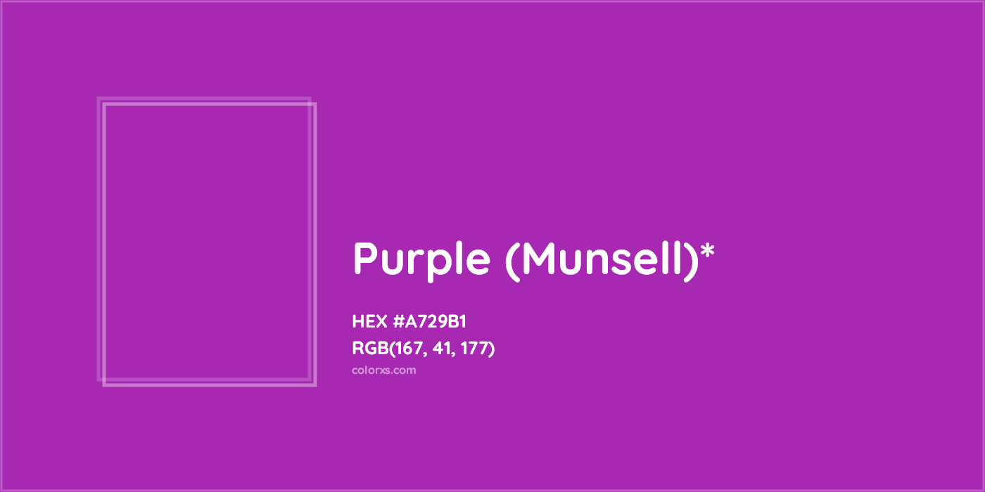 HEX #A729B1 Color Name, Color Code, Palettes, Similar Paints, Images