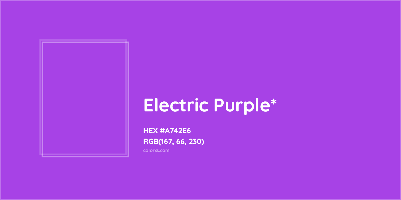 HEX #A742E6 Color Name, Color Code, Palettes, Similar Paints, Images