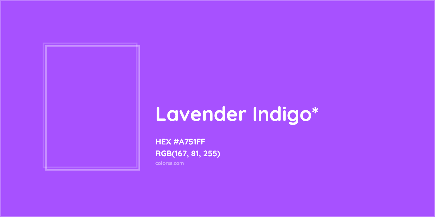 HEX #A751FF Color Name, Color Code, Palettes, Similar Paints, Images