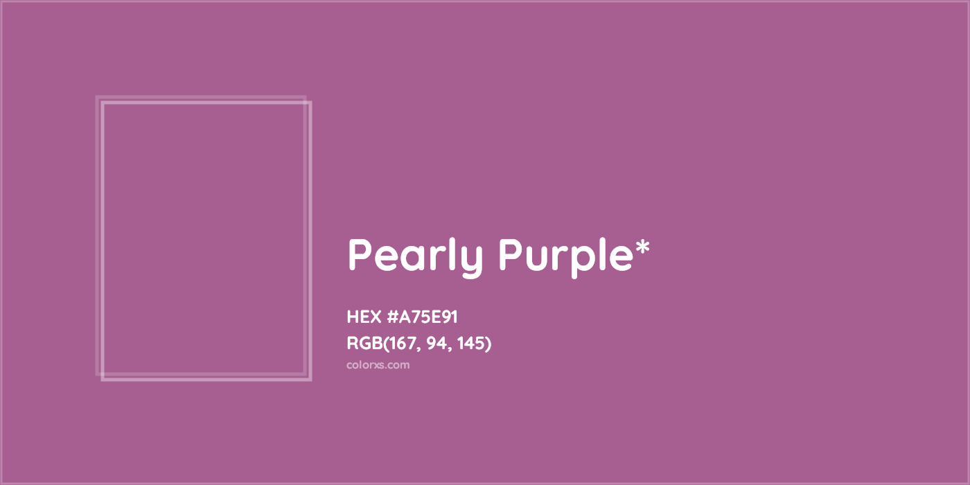 HEX #A75E91 Color Name, Color Code, Palettes, Similar Paints, Images