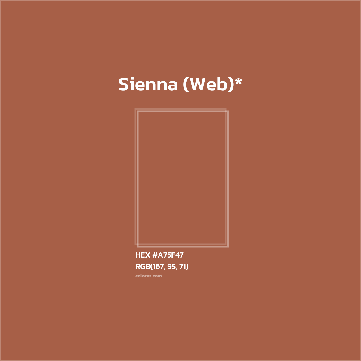 HEX #A75F47 Color Name, Color Code, Palettes, Similar Paints, Images