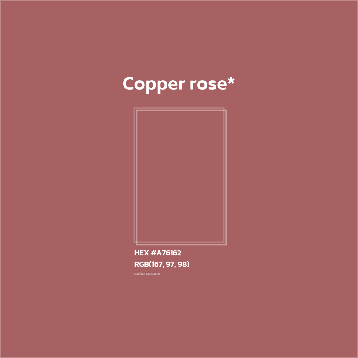 HEX #A76162 Color Name, Color Code, Palettes, Similar Paints, Images
