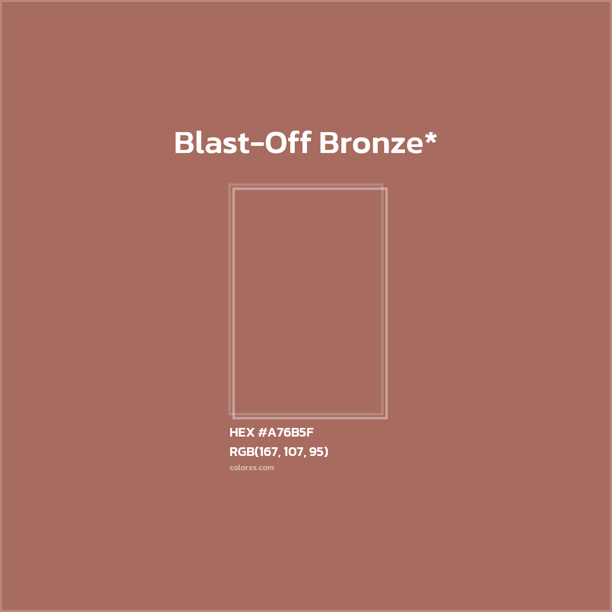 HEX #A76B5F Color Name, Color Code, Palettes, Similar Paints, Images