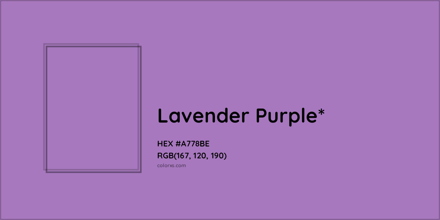 HEX #A778BE Color Name, Color Code, Palettes, Similar Paints, Images