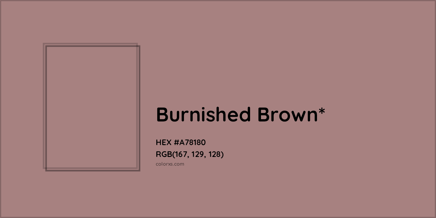 HEX #A78180 Color Name, Color Code, Palettes, Similar Paints, Images