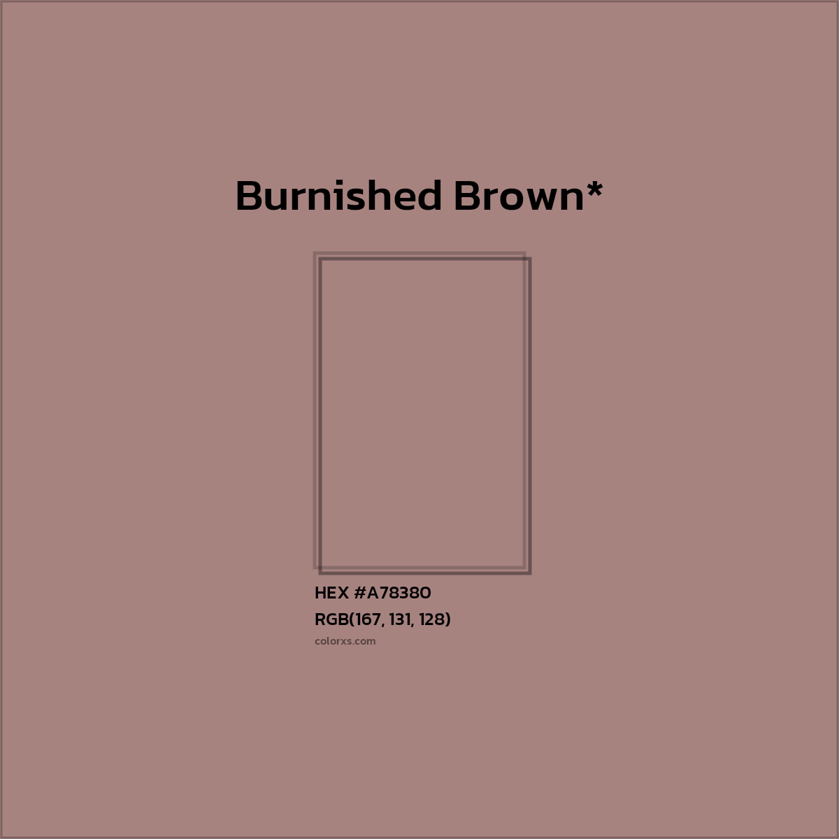 HEX #A78380 Color Name, Color Code, Palettes, Similar Paints, Images