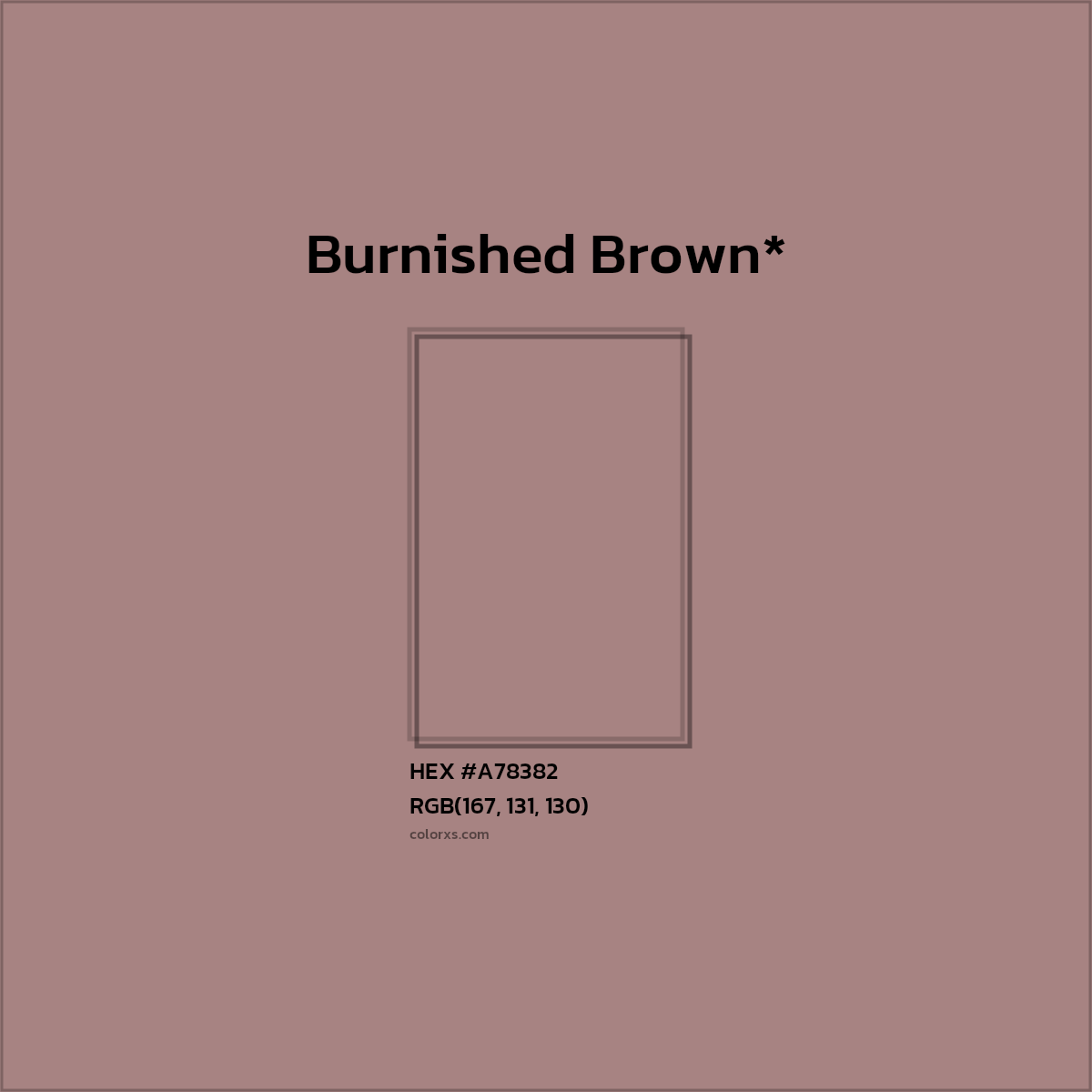 HEX #A78382 Color Name, Color Code, Palettes, Similar Paints, Images