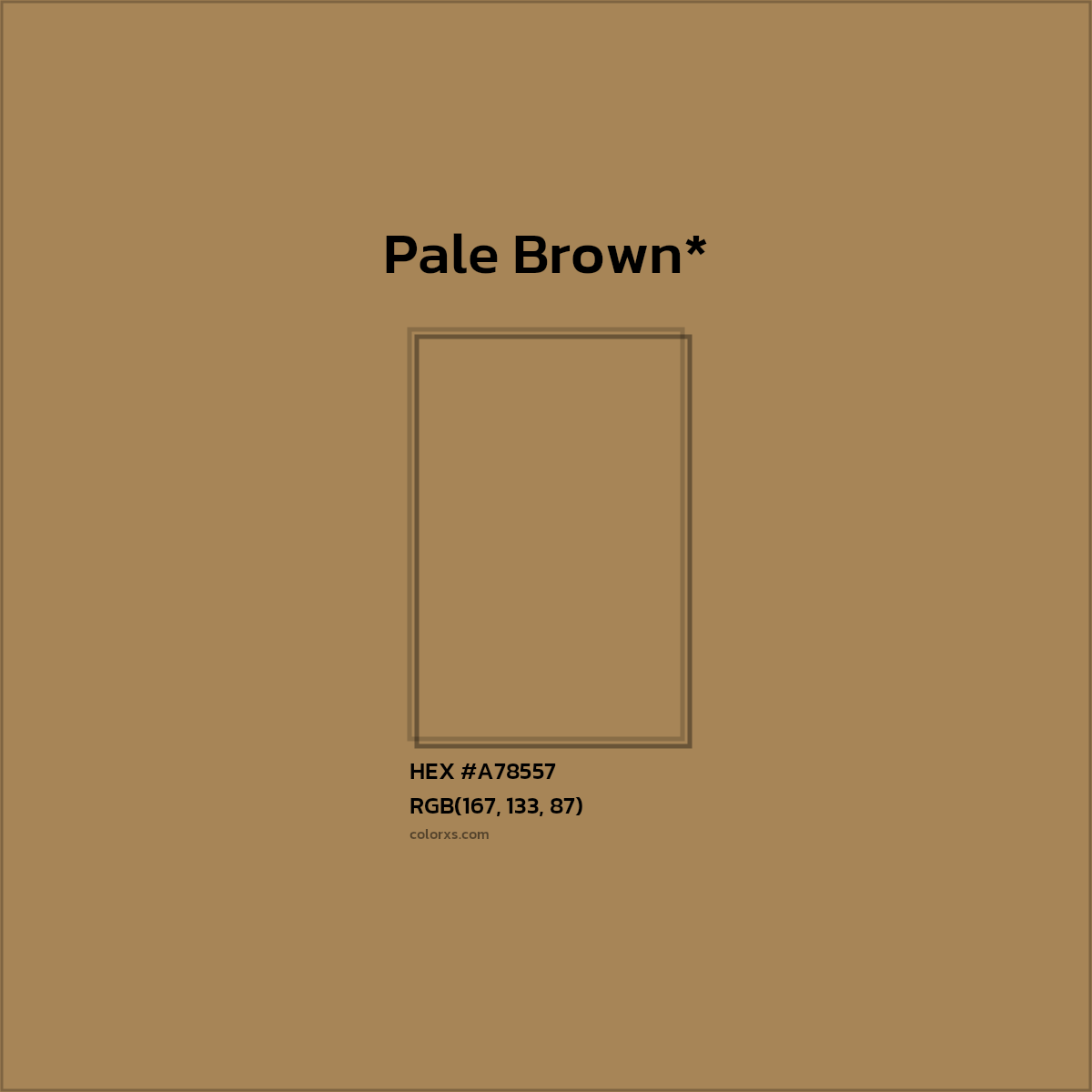 HEX #A78557 Color Name, Color Code, Palettes, Similar Paints, Images