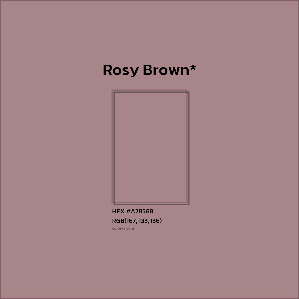HEX #A78588 Color Name, Color Code, Palettes, Similar Paints, Images