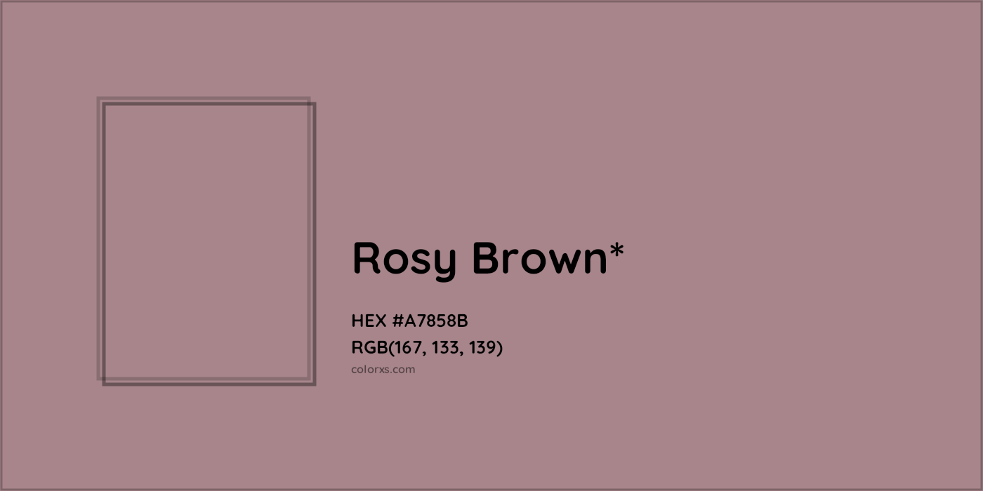 HEX #A7858B Color Name, Color Code, Palettes, Similar Paints, Images