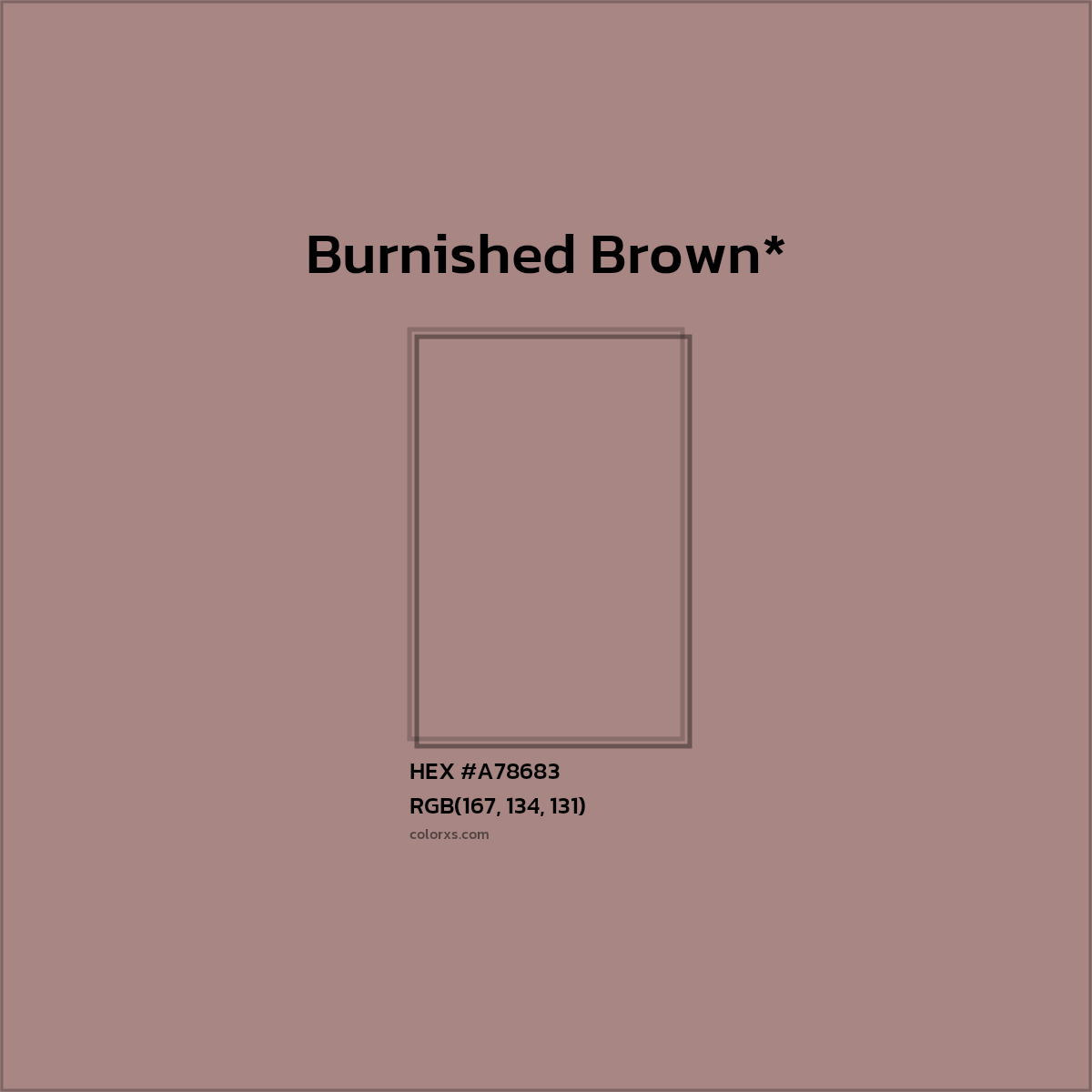 HEX #A78683 Color Name, Color Code, Palettes, Similar Paints, Images