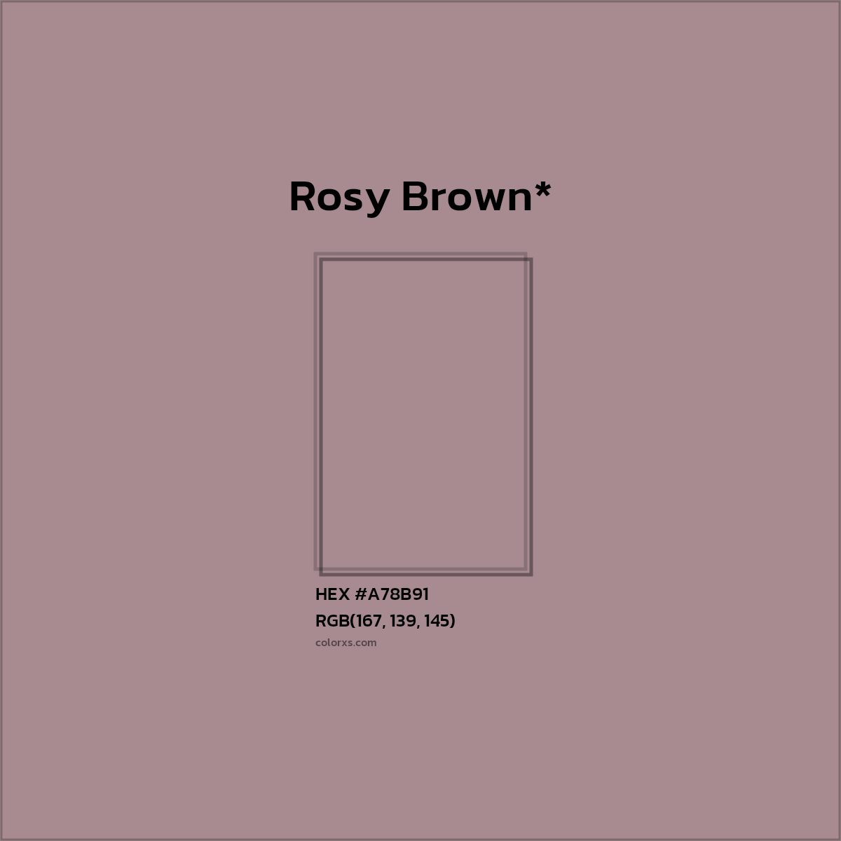 HEX #A78B91 Color Name, Color Code, Palettes, Similar Paints, Images