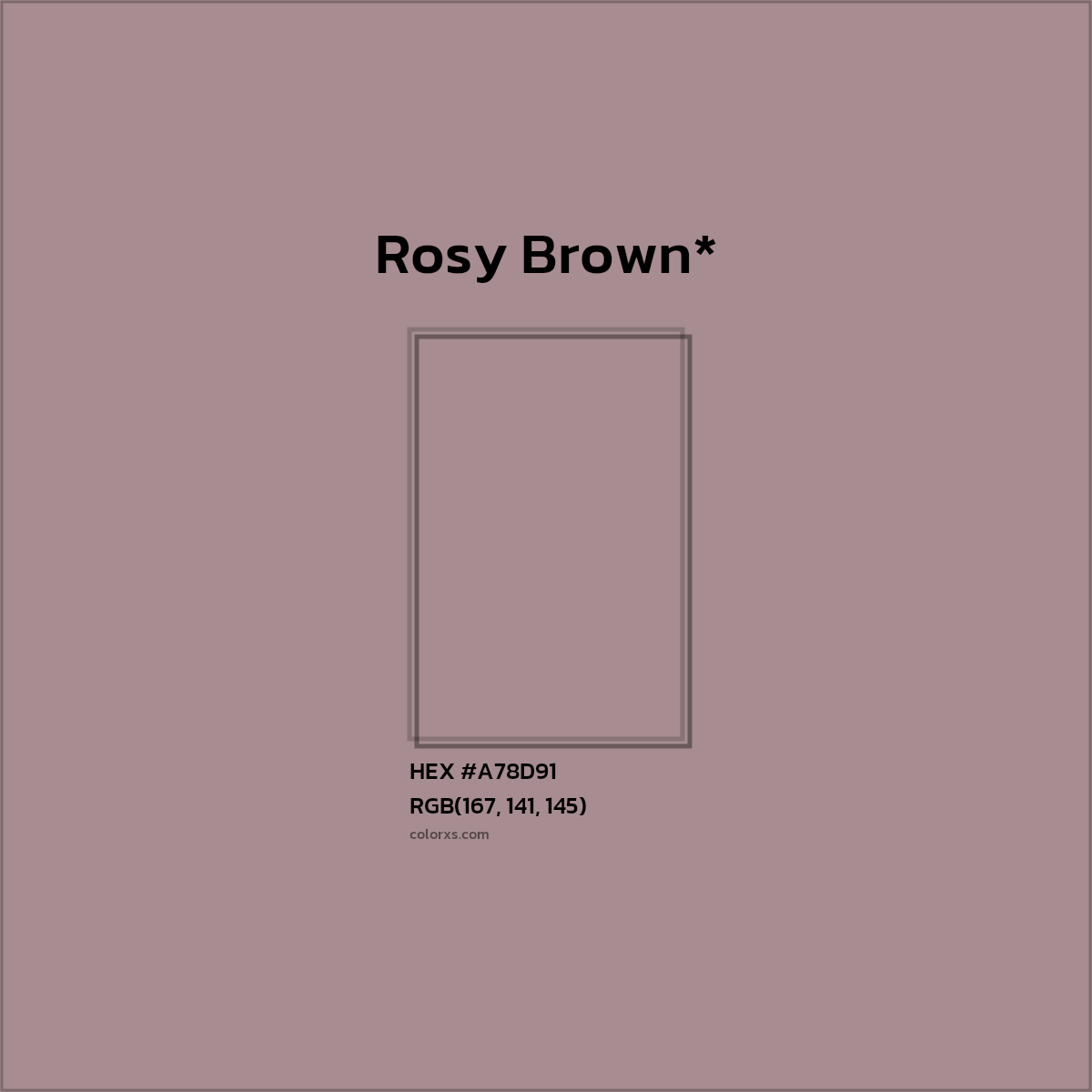 HEX #A78D91 Color Name, Color Code, Palettes, Similar Paints, Images