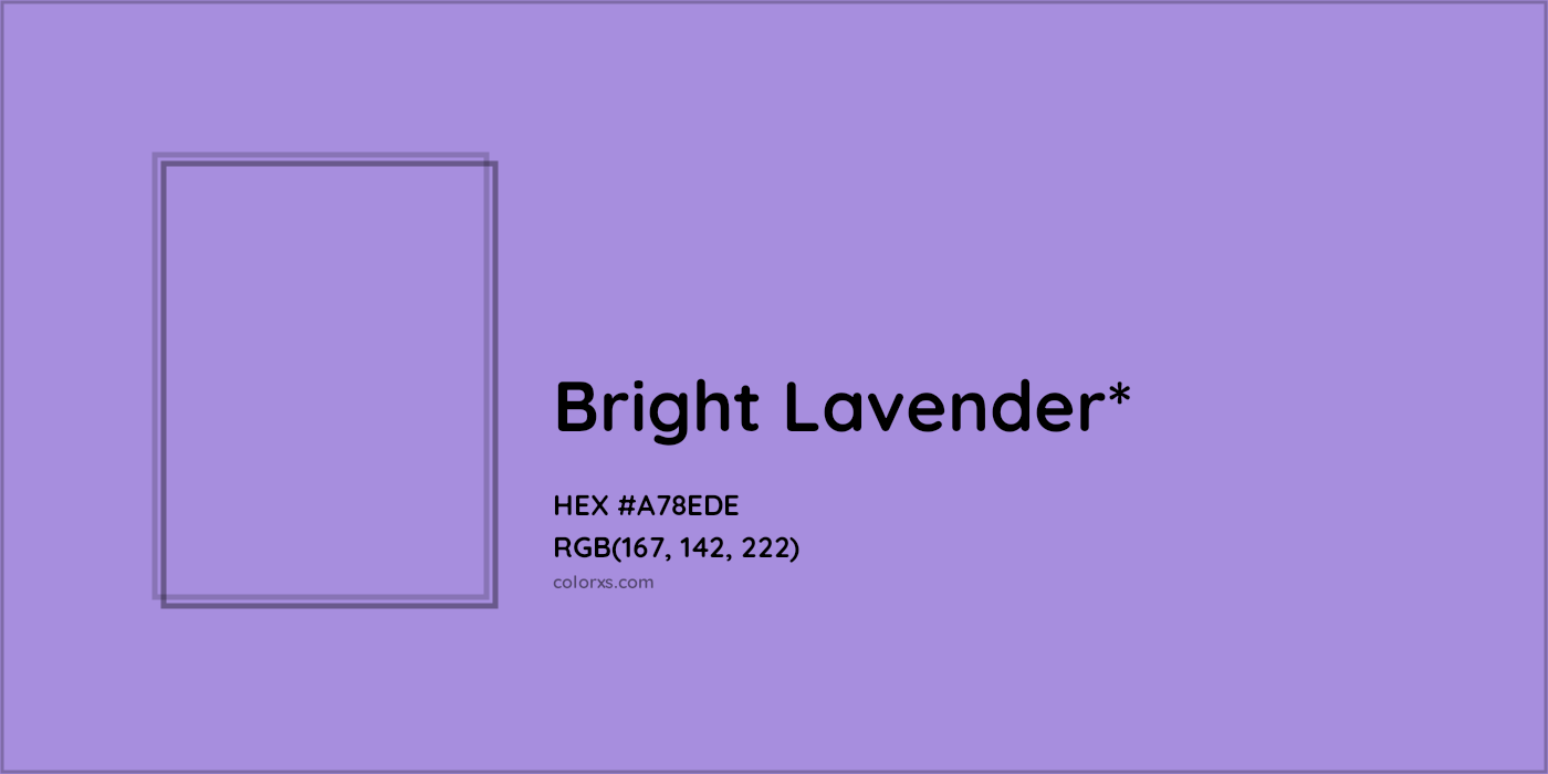 HEX #A78EDE Color Name, Color Code, Palettes, Similar Paints, Images