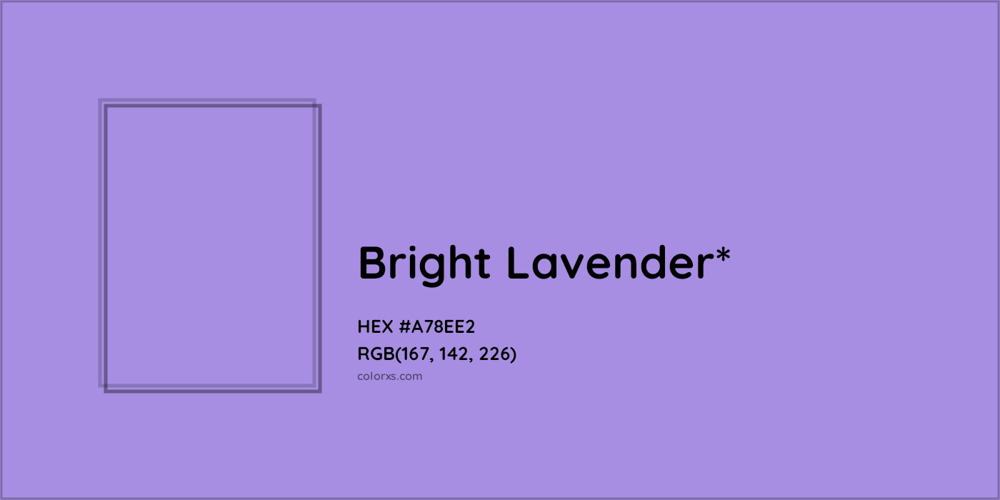 HEX #A78EE2 Color Name, Color Code, Palettes, Similar Paints, Images