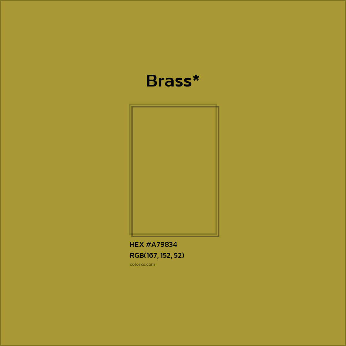 HEX #A79834 Color Name, Color Code, Palettes, Similar Paints, Images