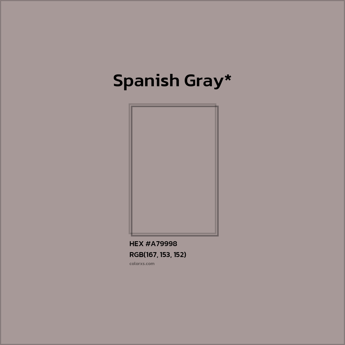 HEX #A79998 Color Name, Color Code, Palettes, Similar Paints, Images