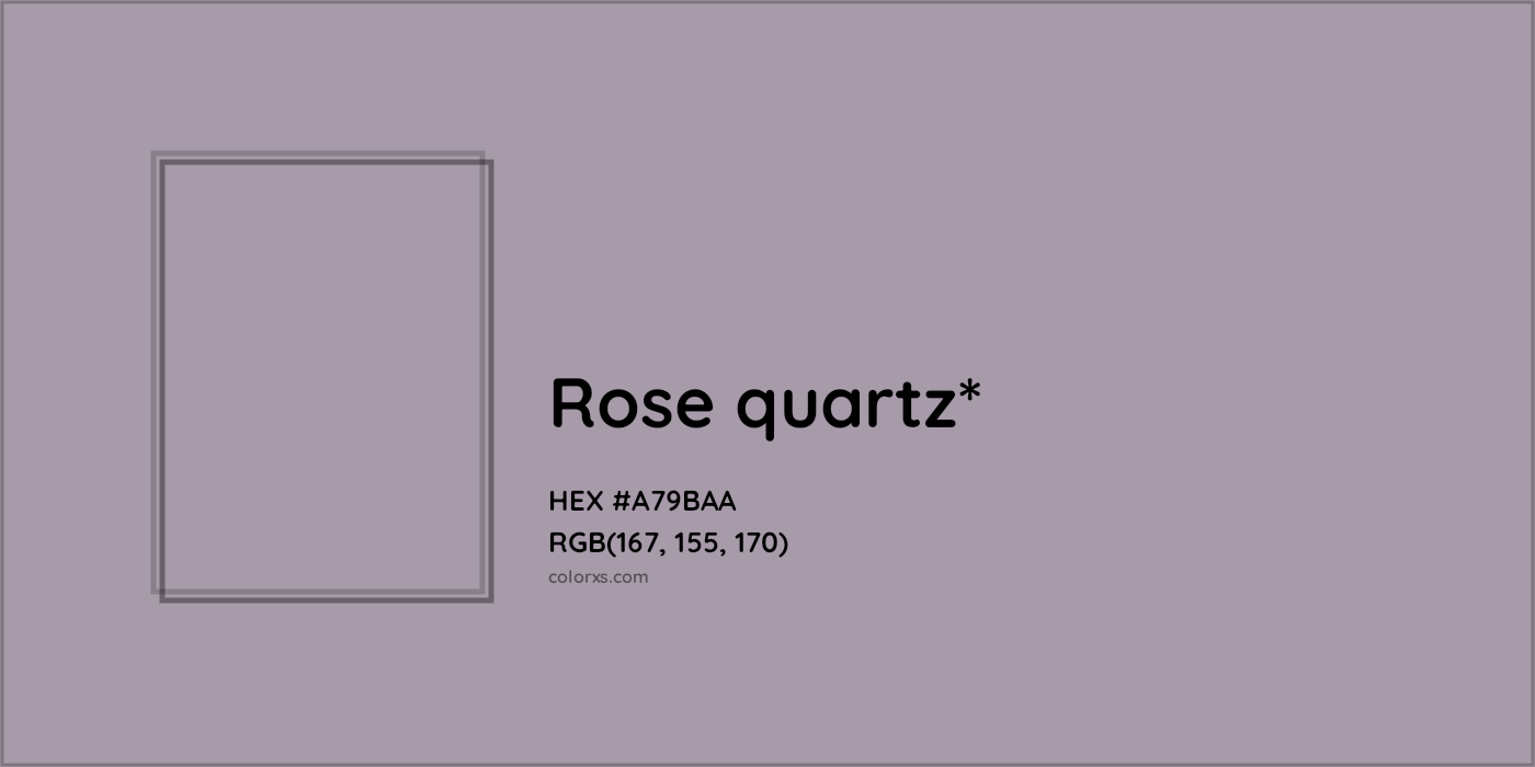 HEX #A79BAA Color Name, Color Code, Palettes, Similar Paints, Images