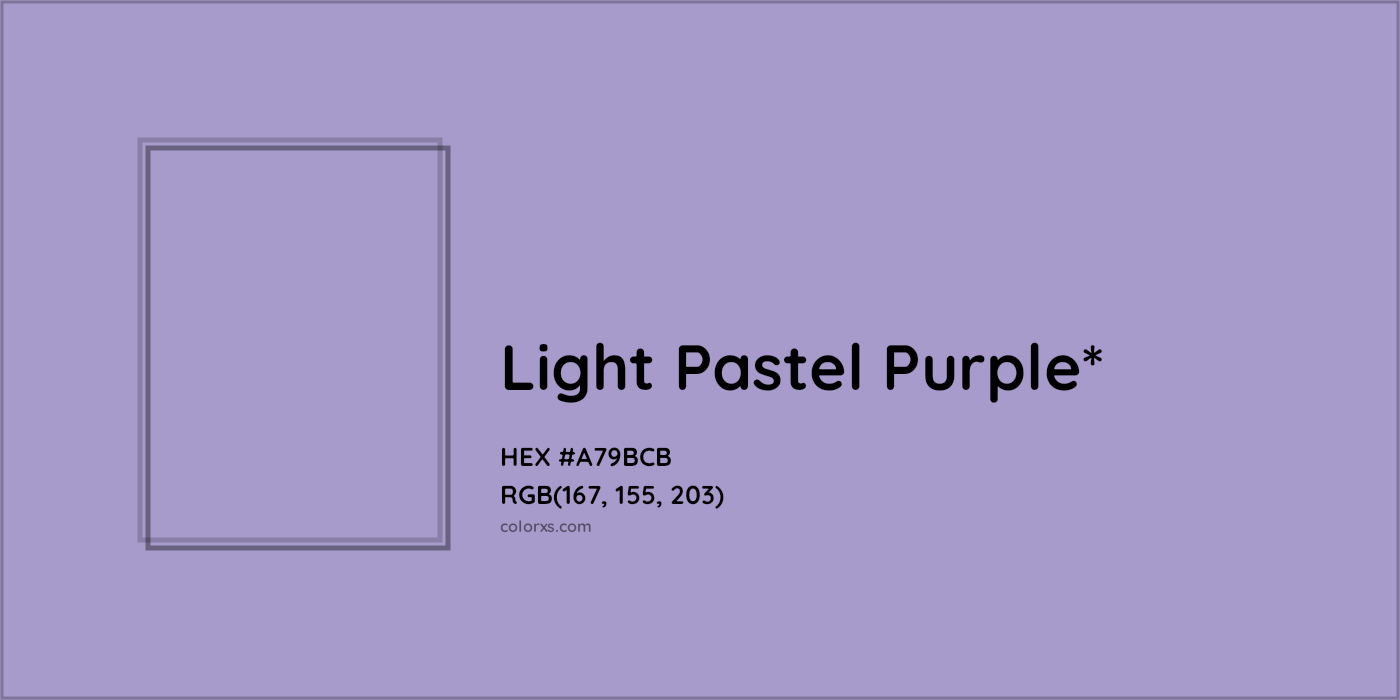 HEX #A79BCB Color Name, Color Code, Palettes, Similar Paints, Images