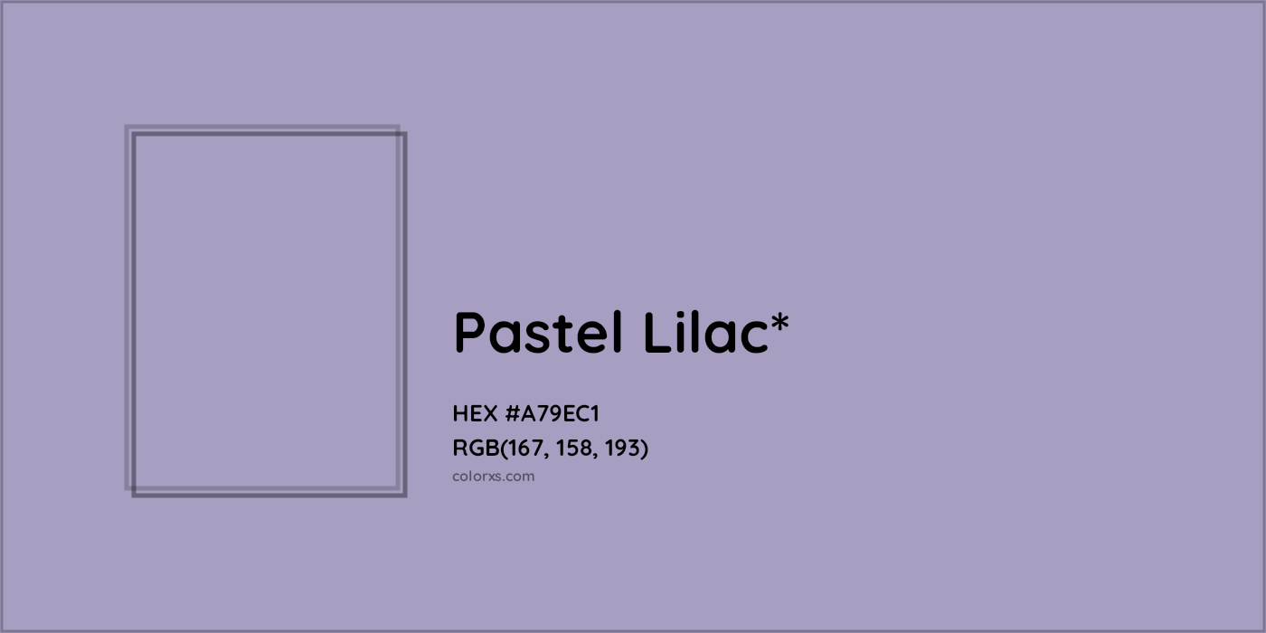 HEX #A79EC1 Color Name, Color Code, Palettes, Similar Paints, Images