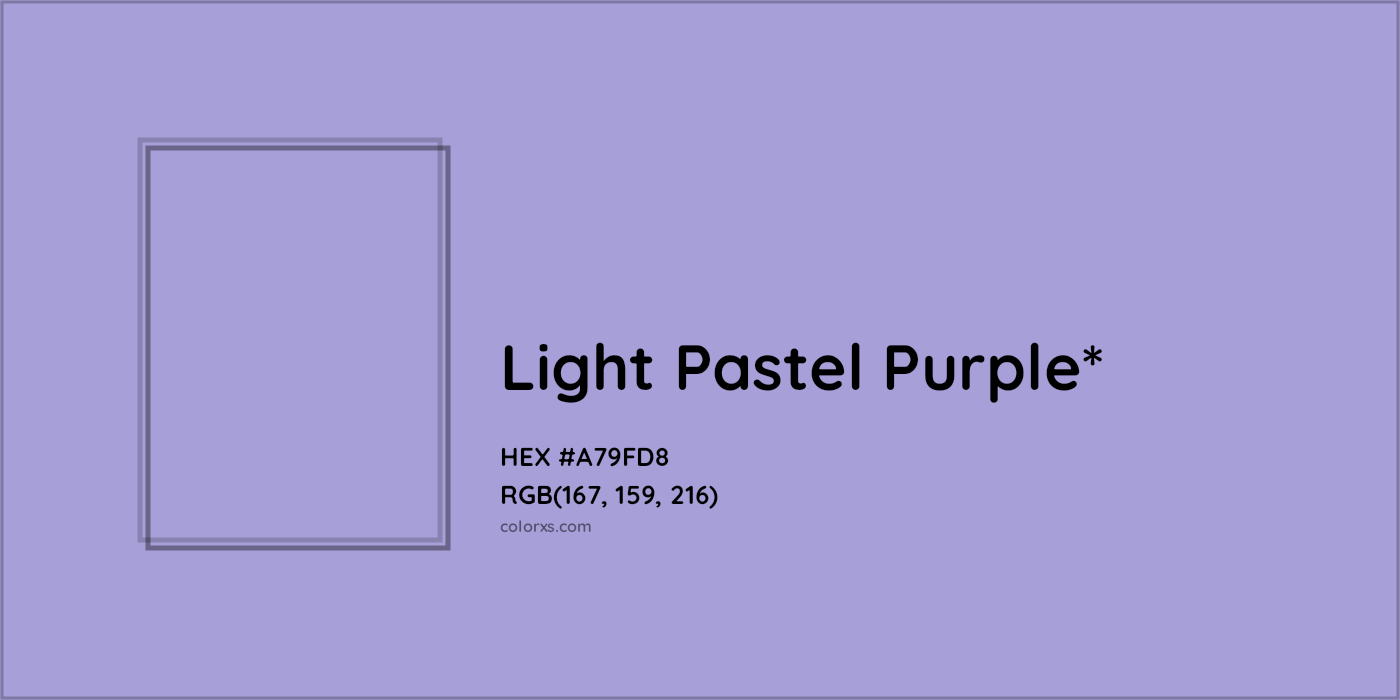 HEX #A79FD8 Color Name, Color Code, Palettes, Similar Paints, Images