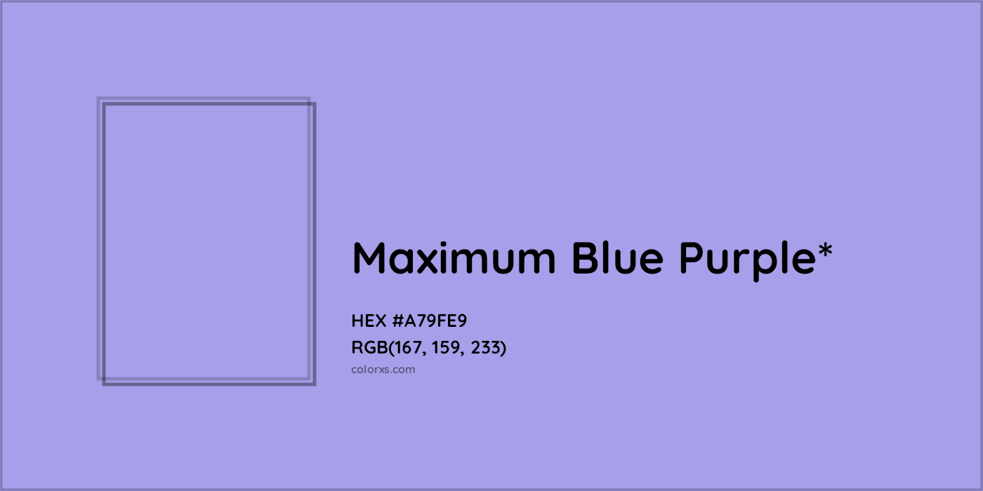 HEX #A79FE9 Color Name, Color Code, Palettes, Similar Paints, Images