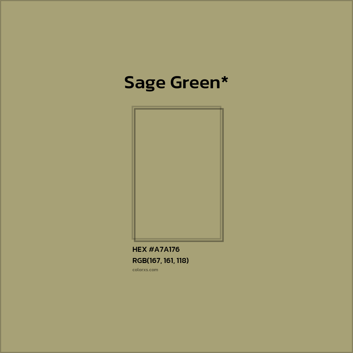 HEX #A7A176 Color Name, Color Code, Palettes, Similar Paints, Images