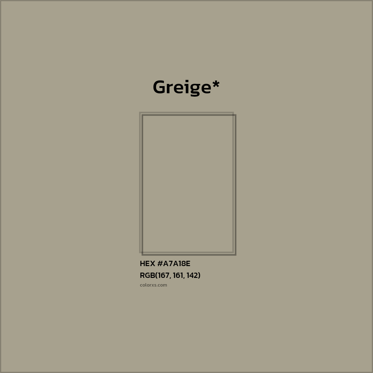 HEX #A7A18E Color Name, Color Code, Palettes, Similar Paints, Images