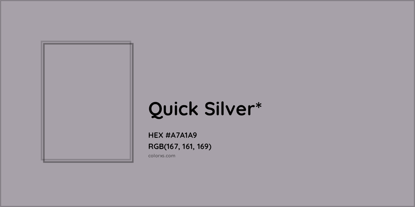 HEX #A7A1A9 Color Name, Color Code, Palettes, Similar Paints, Images