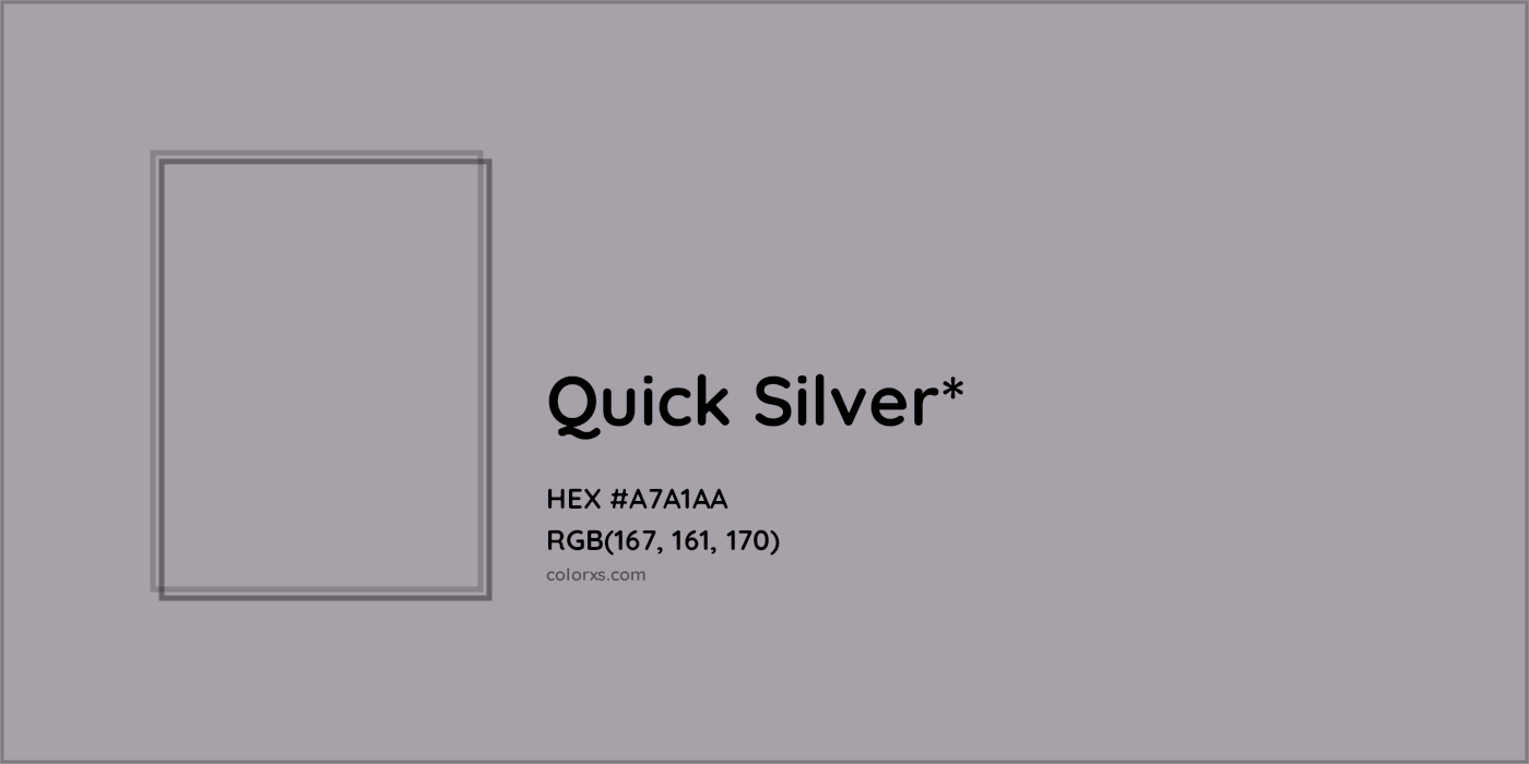 HEX #A7A1AA Color Name, Color Code, Palettes, Similar Paints, Images