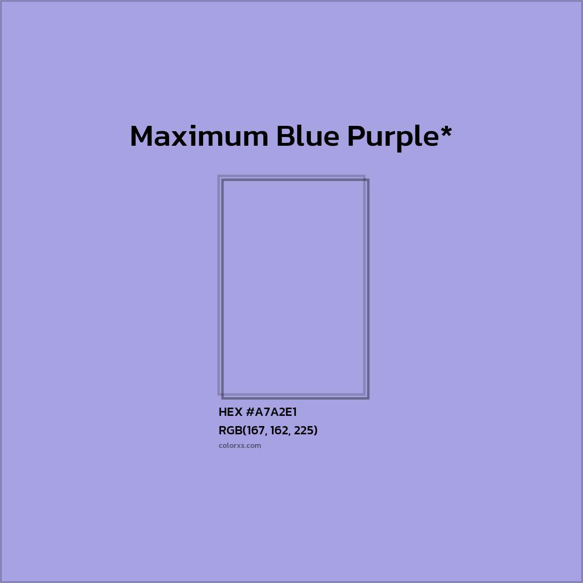 HEX #A7A2E1 Color Name, Color Code, Palettes, Similar Paints, Images